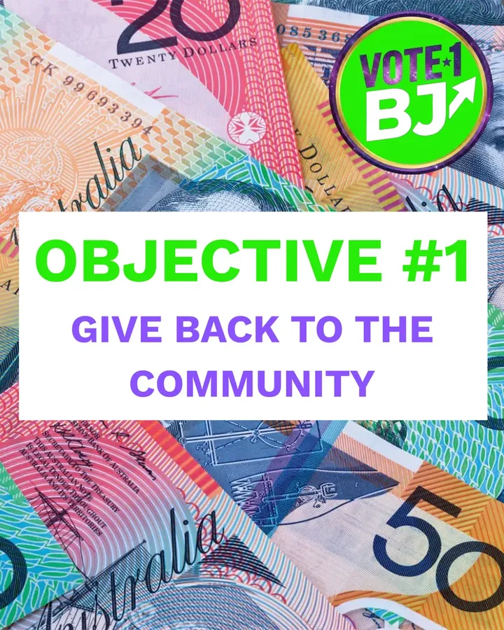 Objective #1: Give back to the community